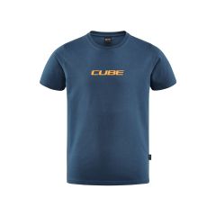 Cube Organic T-Shirt ROOKIE Mountains blue