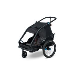 Cube Kinder Fahrradanhänger Double CMPT black